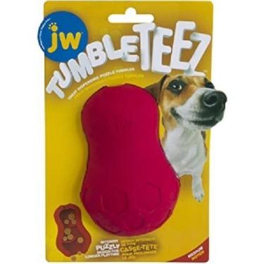 Imagem de Brinquedo Recheável Tumble Teez Médio Vermelho para Cachorro - Jw