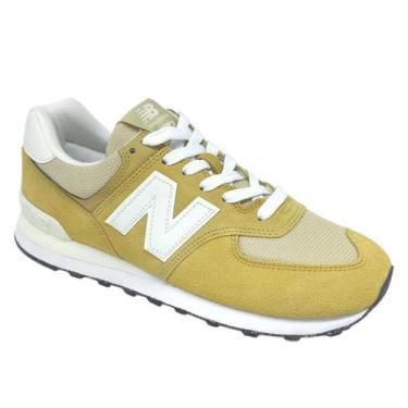 Imagem de Tenis Masculino Casual Clássico New Balance 574 V2, Caramelo, 43