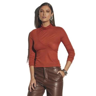 Imagem de Blusa Sommer Em Linho Comfy Laranja, P