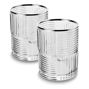 Imagem de Jogo Conjunto 2 Copos 320ml Para Whisky De Vidro Wolff