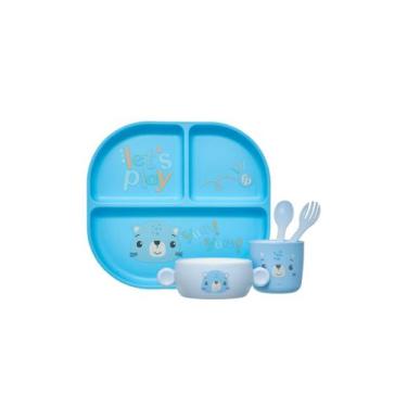Imagem de Kit Refeição 5 Peças Infantil Play Time Fisher Price - Pacific