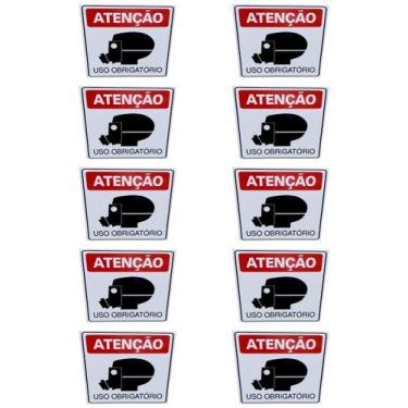 Imagem de Placa DE Sinalização OBRIDATORIO USO DE MASCARA 20 X 30 CM - ASELETRO