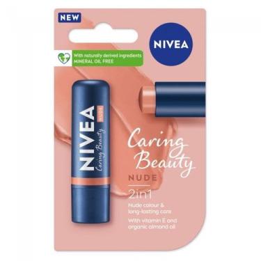 Imagem de Hidratante Labial Nivea Caring Beauty Nude 4,8g