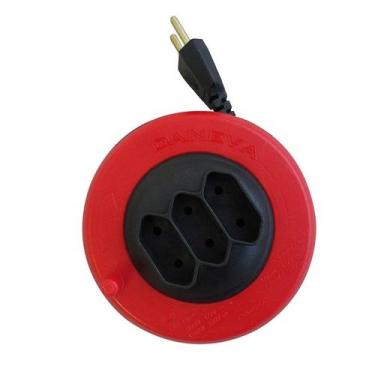 Imagem de Extensão Elétrica 3 Metros DN1496 Pop Spin Daneva, Preto