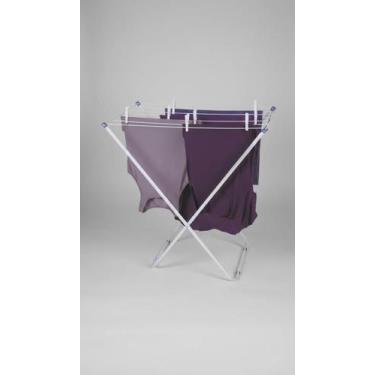 Imagem de Varal de Chão Dobrável Inox 7 Varetas Branco - Congratulations Store
