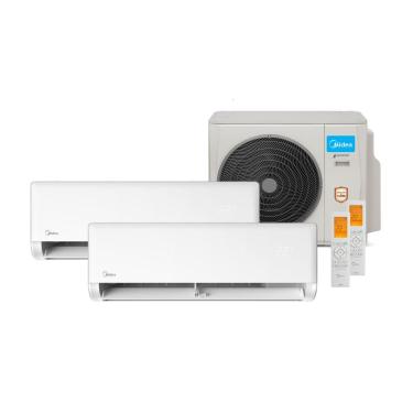 Imagem de Ar Condicionado Bi Split Midea 18000 BTUs (HW 09K+18K) Quente e Frio Inverter 220V R410A (38MBMBA18M5)