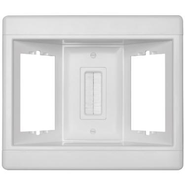 Imagem de Legrand - Pass & Seymour TV3LVKITWCC2 Caixa de televisão embutida, kit de três entradas, de baixa tensão,