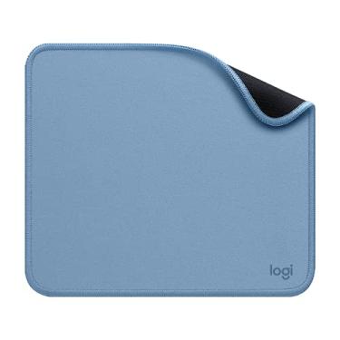 Imagem de Mouse Pad Logitech Studio Series com Base de Borracha Antiderrapante, Fácil Deslizamento e Superfície Resistente a Derramamentos - Azul Claro