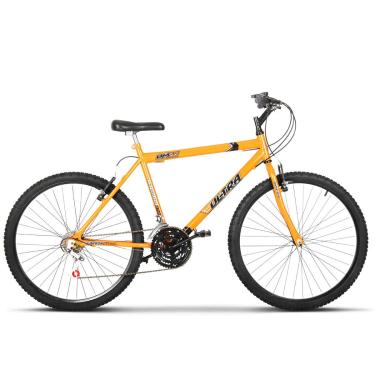 Imagem de Bicicleta de Passeio Ultra Bikes Esporte Aro 26 Reforçada Freio V-Brake – 18 Marchas Laranja