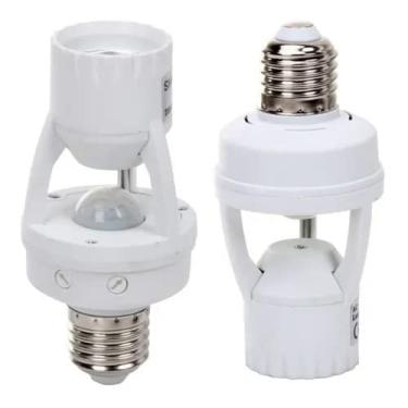 Imagem de DAHORA Soquete Sensor de Presença Luz Iluminação E27 Movimento 360°