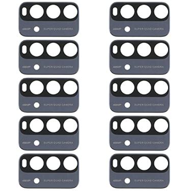 Imagem de HONGYAN Peças de substituição de telefone celular 10 PCS Lente da câmera traseira para Xiaomi Redmi Nota 9 4G M2010J19SC Acessórios telefônicos