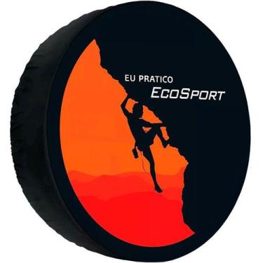 Imagem de Capa Pneu Roda Estepe Universal Com Cadeado Crossfox Ecosport Aircross
