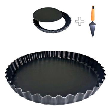 Imagem de Forma Assadeira Torta C/ Fundo Removível Antiaderente 28cm