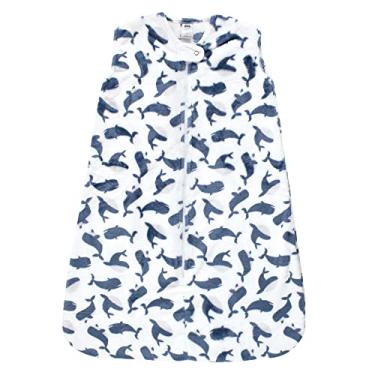 Imagem de Hudson Baby Saco de dormir de pelúcia unissex para bebê, saco, cobertor, baleia sem mangas, 18 a 24 meses