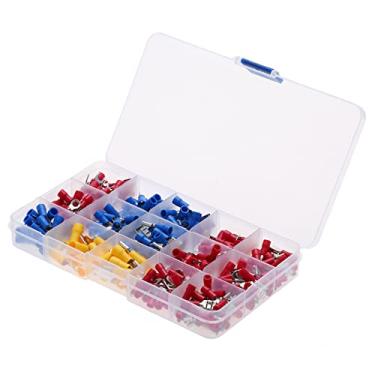 Imagem de Tingpai Duplas Fios eléctricos 280PCS Assorted Crimp Spade Terminal Connector le Kit Set Masculino Fe no