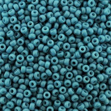Imagem de Special Dyed Dark Teal Blue Miyuki Japanese round rocailles glass seed beads 11/0 Approximately 24 gramme 13cm tube