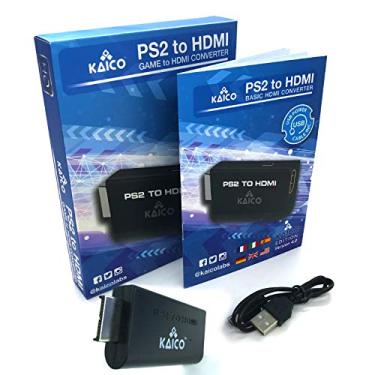 Imagem de Kaico Edição - Conversor HDMI PlayStation 2 PS2 - PS2 para HDMI - Adaptador conversor de componente para HDMI - Jogue PlayStation 2 em sua TV HDMI - Adaptador conversor retrô para jogos PS2 HDMI..