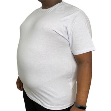 Imagem de Camiseta Plus Size Básica Masculina 100% Algodão G1 A G3 - Emaús