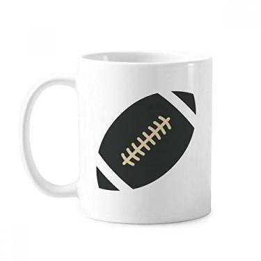 Imagem de Caneca de cerâmica com padrão geométrico simples de futebol esportivo cerâmica xícara de porcelana