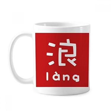 Imagem de Caneca chinesa com personagem chinês conceituado porcelana cerâmica café xícara louça