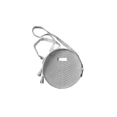 Imagem de BOLSA REDONDA COURO LEGÍTIMO E CROCHÊ