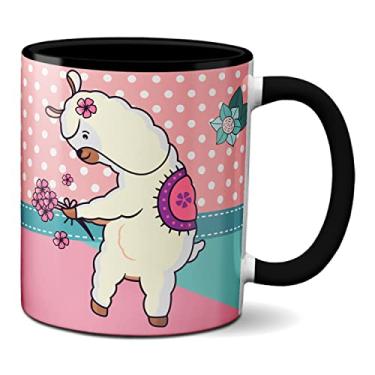 Imagem de Caneca Criativa Tudo Na Vida Tem Um Começo Meio E Um Foda-se (Preta)