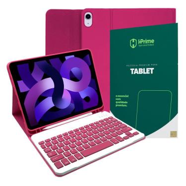 Imagem de Capa Ipad Air 5 Case Teclado + Pelicula Hprime - Pink