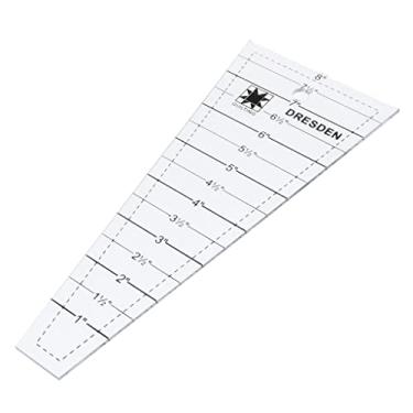 Imagem de Milageto Régua de colcha antiderrapante régua de costura modelo de patchwork para costura de artesanato, transparente, EZ-01