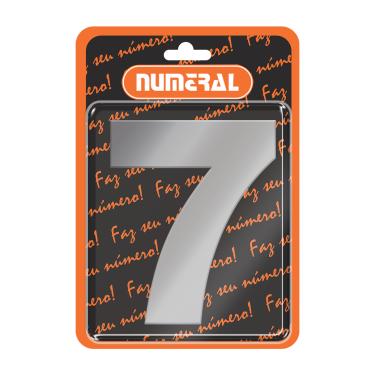 Imagem de Placa ACM Aço Escovado - Numeral | N° 7