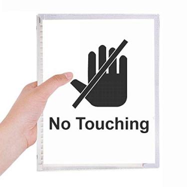 Imagem de Caderno com estampa de desenho animado com símbolo de aviso, diário de folhas soltas recarregável, papelaria