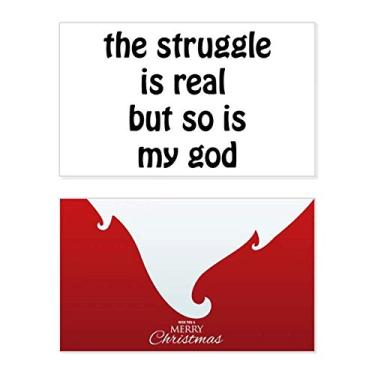 Imagem de The Struggle Is Real Christian Citations Holiday Holiday Merry Christmas Cartões de parabéns Mensagem de Natal