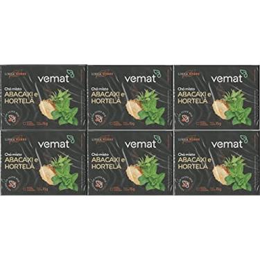 Imagem de Cha Misto Abacaxi Com Hortela 15 Saches 15g Vemat 6 Caixas