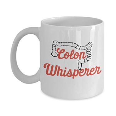 Imagem de Caneca Colon Whisperer – Caneca de café de cacau quente divertido – ideia de de Natal