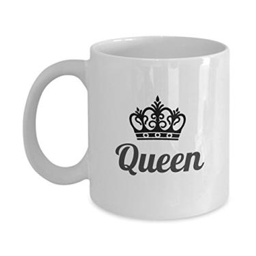 Imagem de Conjunto de canecas King and Queen - Conjunto de canecas King - Conjunto de canecas Queen - Conjunto de presente para casais - Dia dos Namorados (Queen)