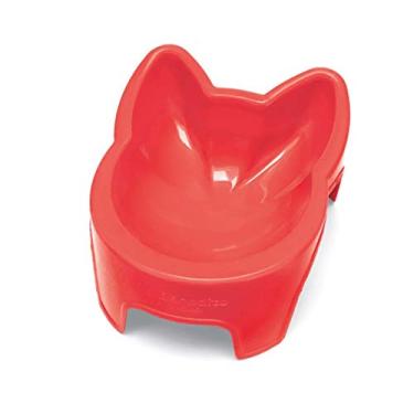 Imagem de Comedouro para Gatos postura correta - Orelhas de Gatinho 300ml Cor:Vermelho