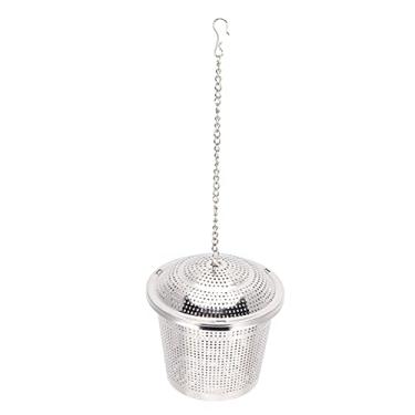 Imagem de Coador de chá, prático filtro de tempero de aço inoxidável durável multifuncional para sala de chá para fazer chá em casa para filtrar resíduos (médio)