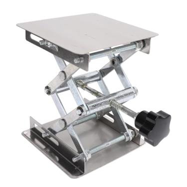 Imagem de Scientific Scissor Lifting Jack Plataforma Elevatória Mesa Elevatória de Aço Inoxidável Expansível para Física, Química, Experimentos Biológicos