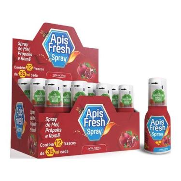 Imagem de Kit 12 Spray Mel Própolis Romã 35ml Apis Fresh - Arte Nativa