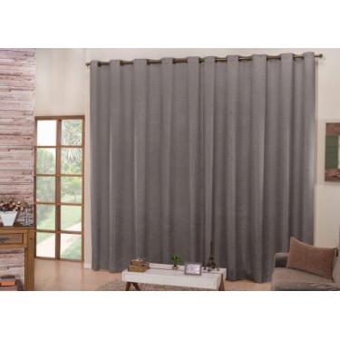 Imagem de Cortina cetim sala e quarto 6,00 x 2,70 - SAFIRA ENXOVAIS, Chumbo