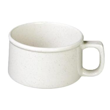 Imagem de FSE Caneca de sopa AD9016WS, 283 g, 10 cm de diâmetro, com alça C, resistente à quebra, pode ser lavada na lava-louças, sem BPA, melamina, San Marino, NSF, pacote com 12