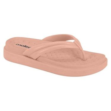 Imagem de Chinelo Feminino PVC Leve Dedo Moleca Original 5554100, Rosa, 37