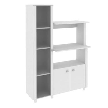 Imagem de Balcão Para Microondas Com Cristaleira Bl3304 Tecno Mobili