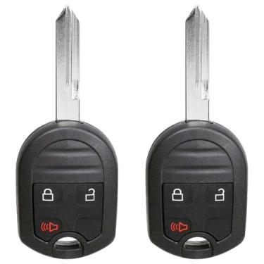 Imagem de AKS KEYS Chave de substituição com 3 botões para Ford Explorer Flex 2007-2020 F-150 F-250 F-350 F-450 F-550 F-650 F-750 Fusion Ranger que usa FCC CWTWB1U793