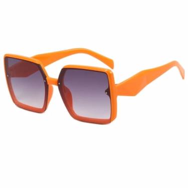 Imagem de HPIRME Óculos de armação grande da moda feminina (BJ5309-C7)