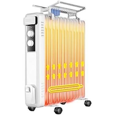 Imagem de Aquecedor De Radiador Preenchido Com Óleo Aquecedor De Radiador, Área De Aquecimento De 25 Nm², Secagem E Umidificação, Silencioso E Economizador De Energia 11 Peças De Aquecimento Doméstico Compl