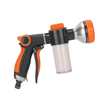 Imagem de GLOGLOW Pulverizador de Espuma para Irrigação de Jardim, Material ABS, Longa Distância de Pulverização, 8 Modos e Fácil de Usar, Bom para Jardinagem e Lavagem de Carros (Gatilho frontal)