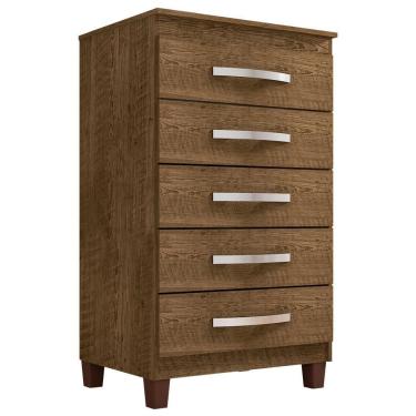 Imagem de Comoda 5 Gavetas 57 Cm Moden 2259 Malbec Incp