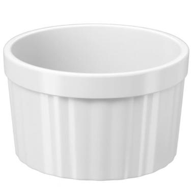 Imagem de Kit 24 Ramekins 220ml Branco Canelado Coza Molheira Restaurante Lancho