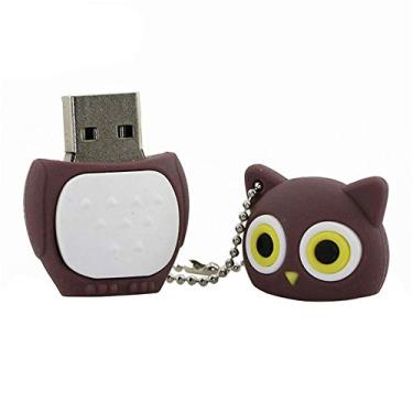Imagem de 16 GB modelo coruja USB Flash Drive USB 3.0 dispositivo de armazenamento USB Flash Disk USB Drive USB 3.0 Memory Stick USB Stick U Disk Pen Drive USB Flash Memory USB Disk Data Storage - Marrom