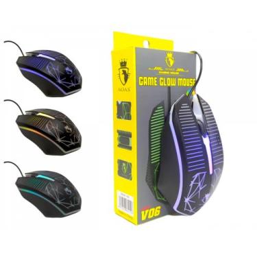 Imagem de Mouse game v06 - Aoas, Preto